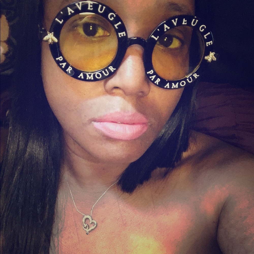 Black and yellow sunglasses